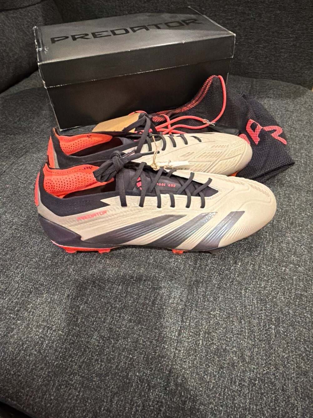 adidas Predator Elite SG Soft Ground Soccer Cleats ID0913 Pearl Metallic Solar R